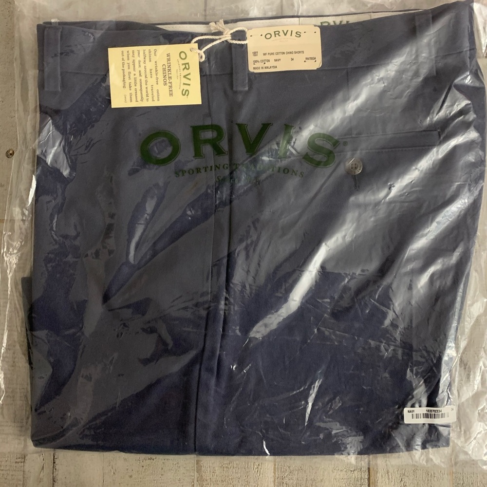 ORVIS WRINKLE-FREE PURE COTTON CHINO SHORTS